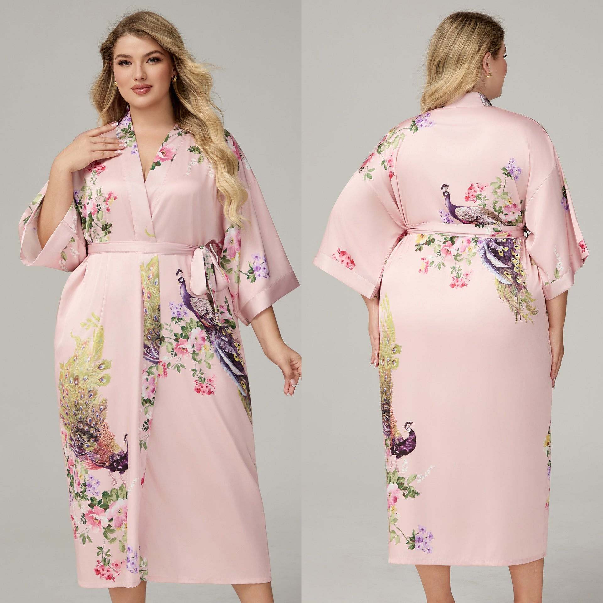 Caressed by Silk Satin Robe