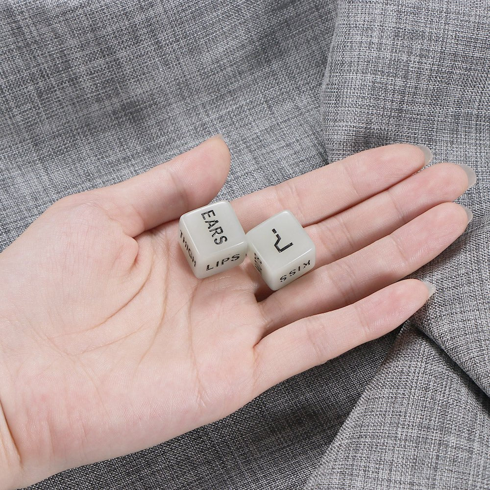 1 Pair Love Dice Glow in Dark Funny Sex Dice Toy - Xweetdreamx Teal SimbaBath & BeautyTeal SimbaXweetdreamx