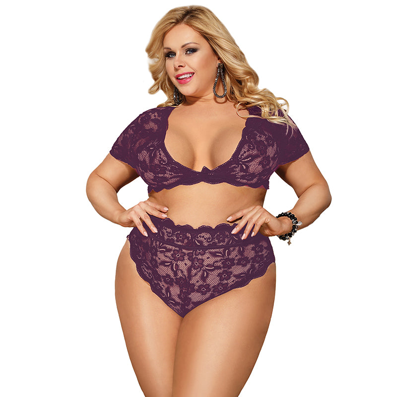 High Waist Ensemble Lingerie Set