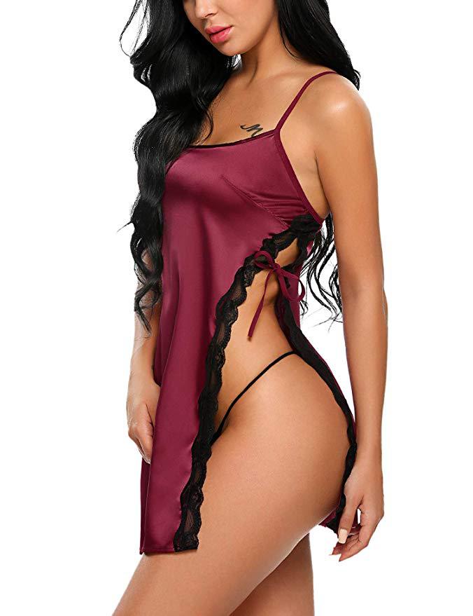 Flawless silk lingerie nightdress