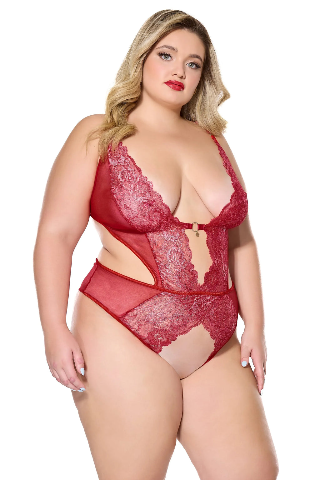 Fireside Crotchless Teddy