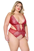 Fireside Crotchless Teddy