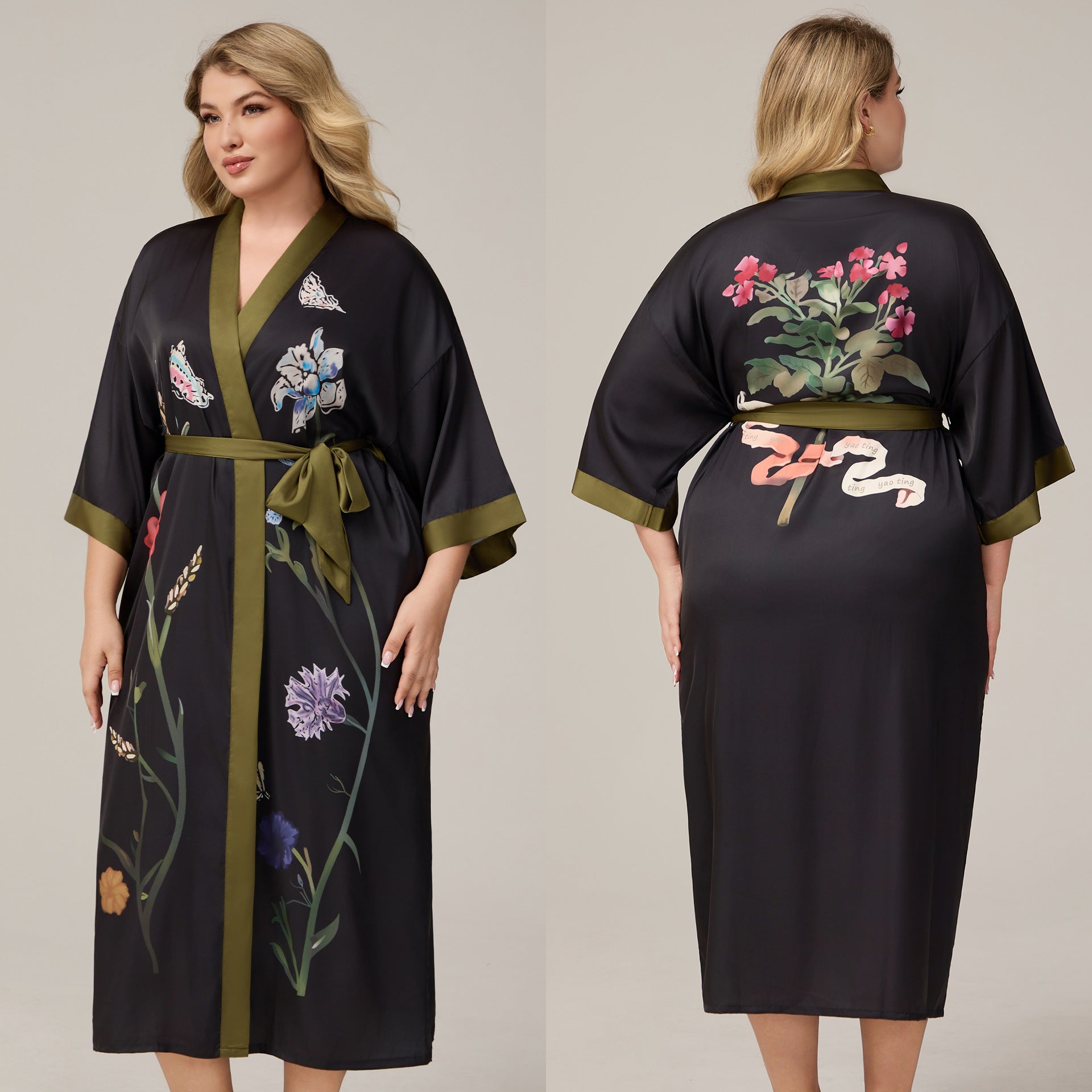 Caressed by Silk Satin Robe