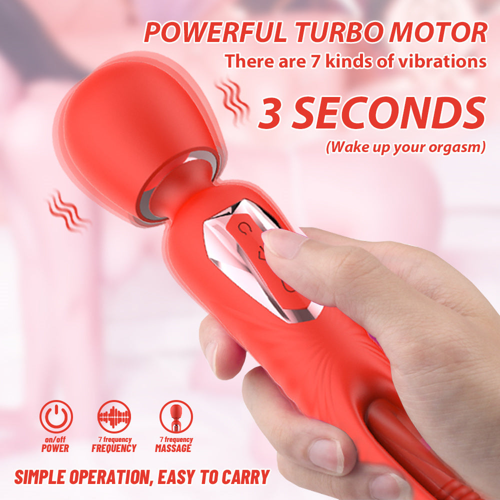 Ignited Desire Wand With 7 Slap And 10 Vibration   Modes