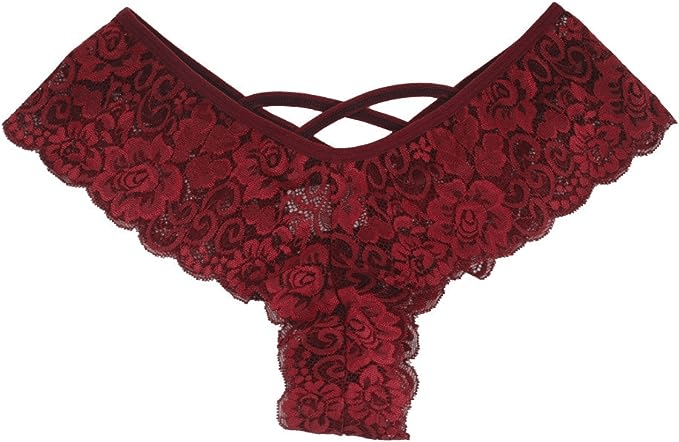 4 Pack Women Sexy Lace Underwear Lingerie Panties G-String Brief Thong - Xweetdreamx Puce GaiaTech AccessoriesPuce GaiaXweetdreamx