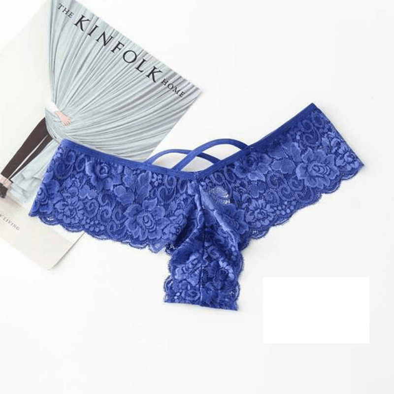 4 Pack Women Sexy Lace Underwear Lingerie Panties G-String Brief Thong - Xweetdreamx Puce GaiaTech AccessoriesPuce GaiaXweetdreamx