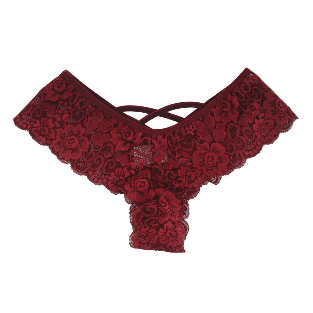 4 Pack Women Sexy Lace Underwear Lingerie Panties G-String Brief Thong - Xweetdreamx Puce GaiaTech AccessoriesPuce GaiaXweetdreamx