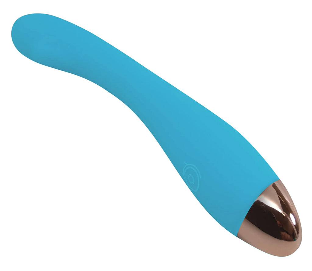 CLOUD 9 HEALTH & WELLNESS RECHARGEABLE G-SPOT SLIM 8IN SINGLE MOTOR AQUA BLUE