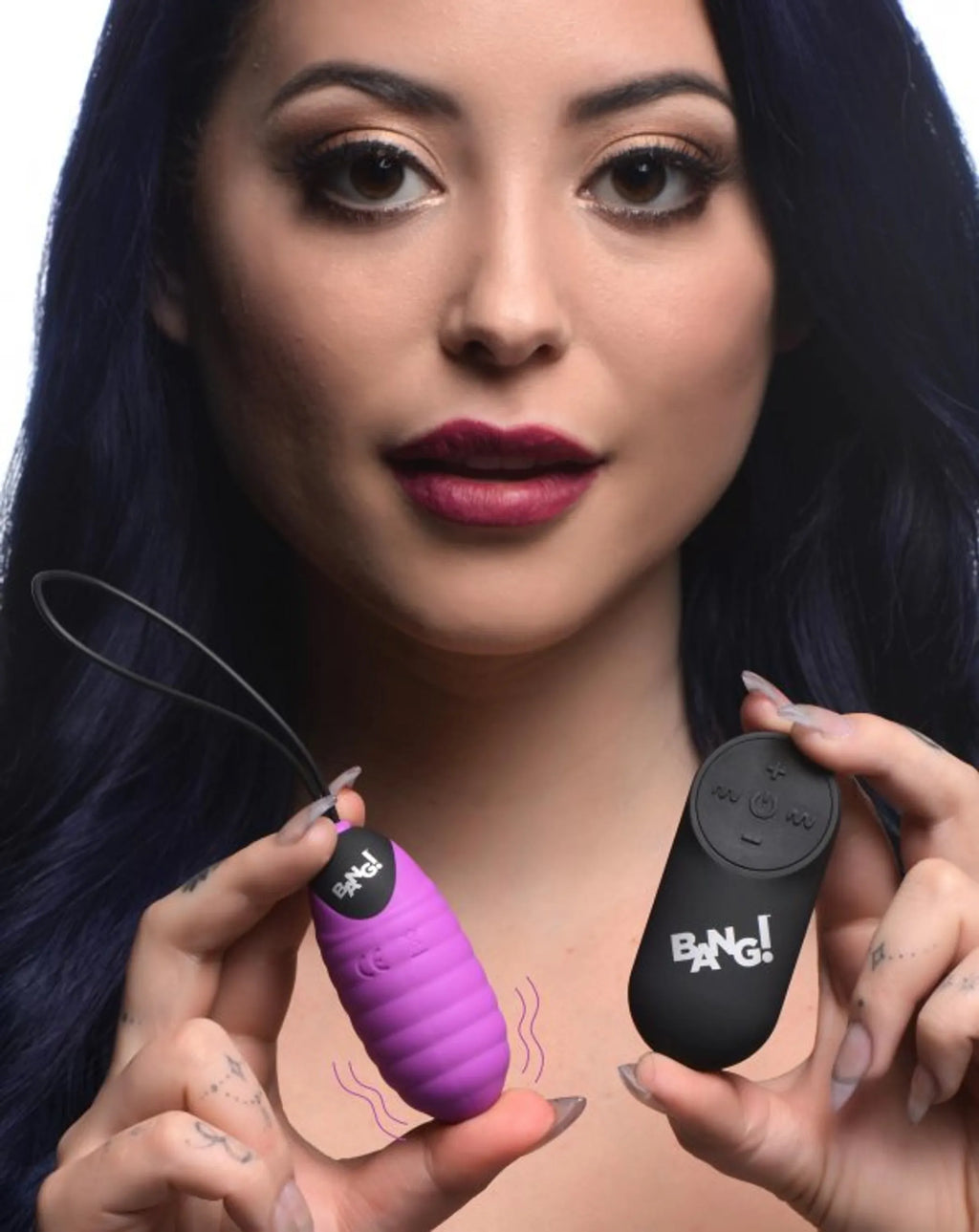 BANG! SWIRL SILICONE EGG PURPLE