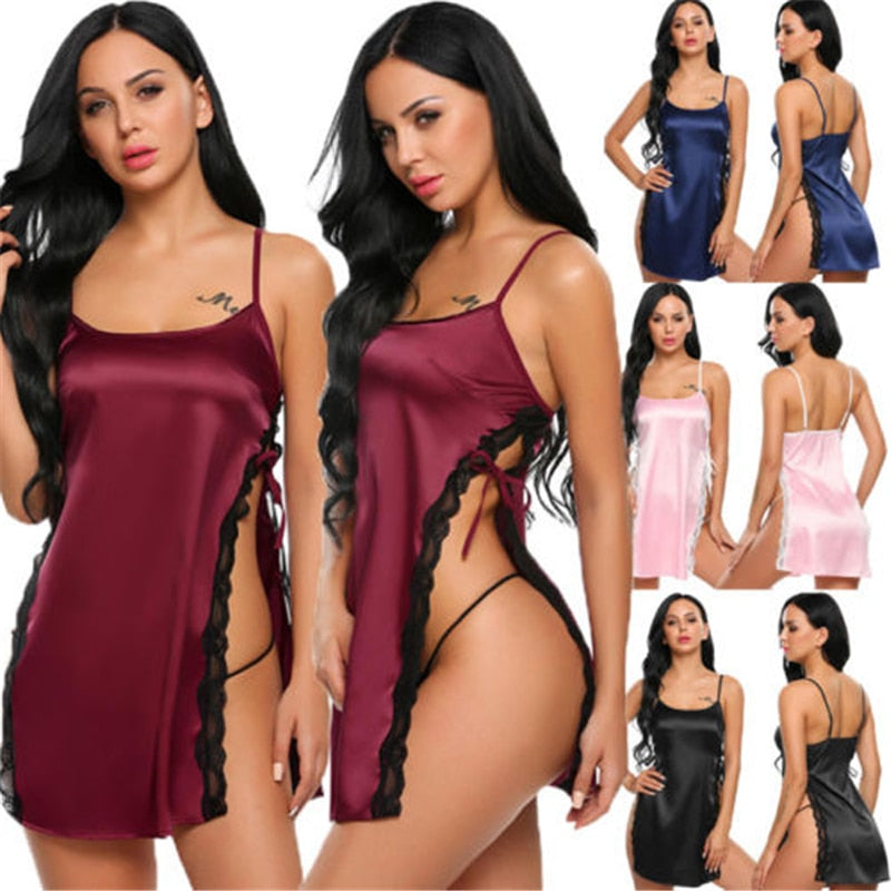 Flawless silk lingerie nightdress