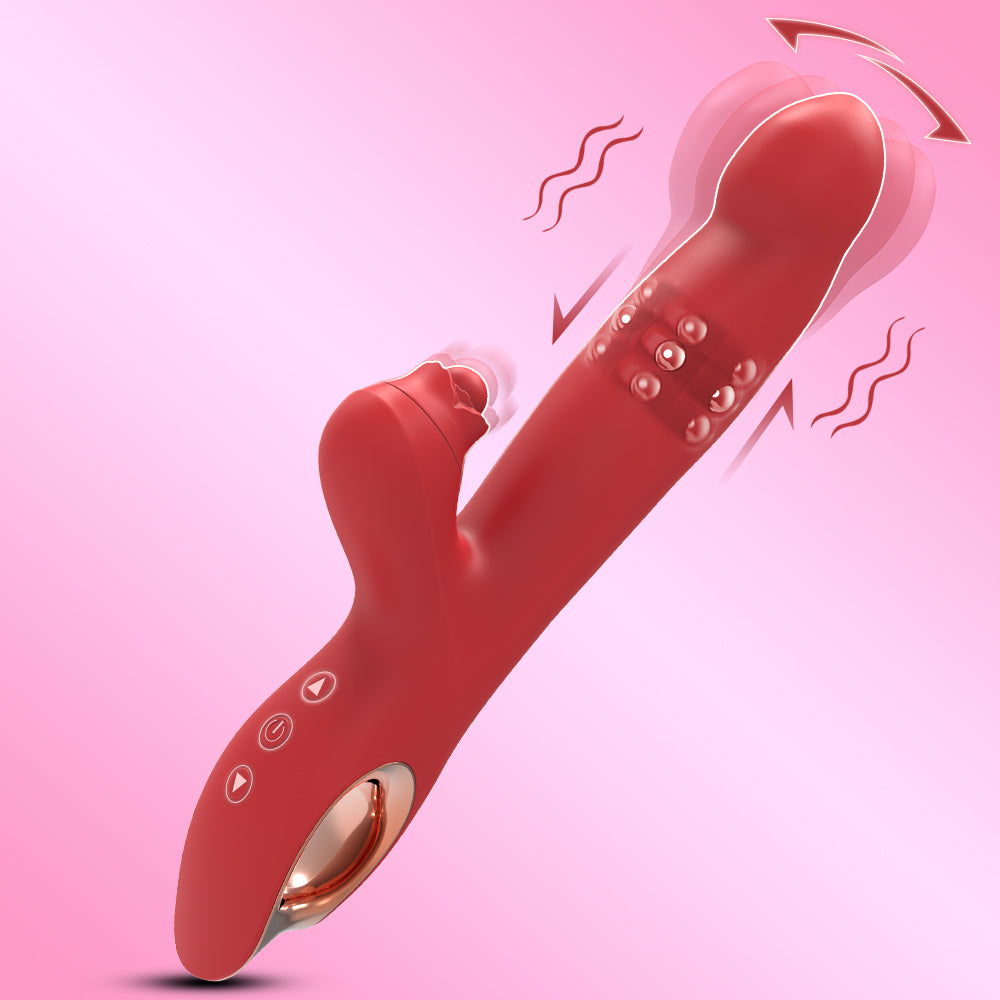 Tempting Triple Stimulator Deep Tissue Massager With 10 Vibration 5 Swinging Modes