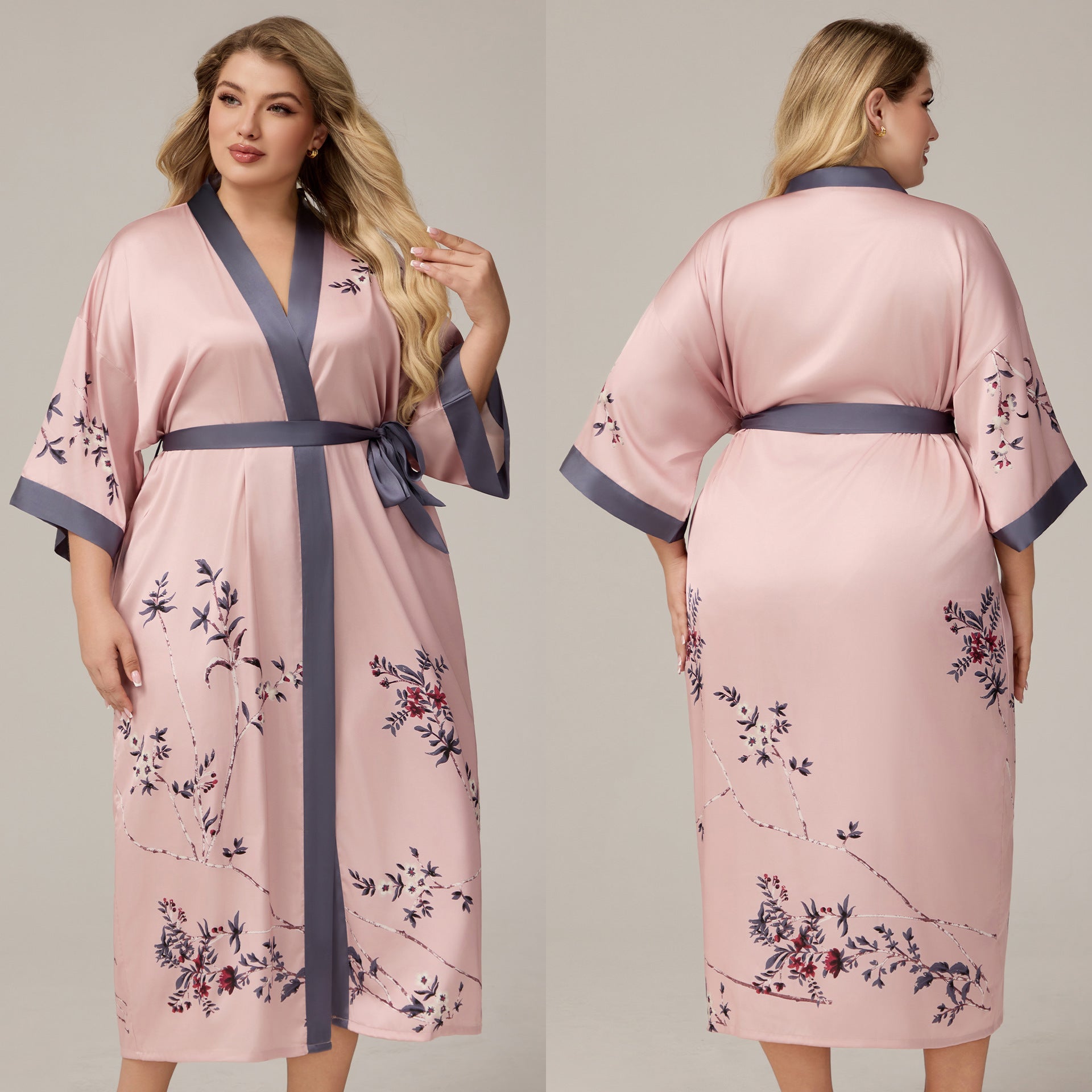 Caressed by Silk Satin Robe