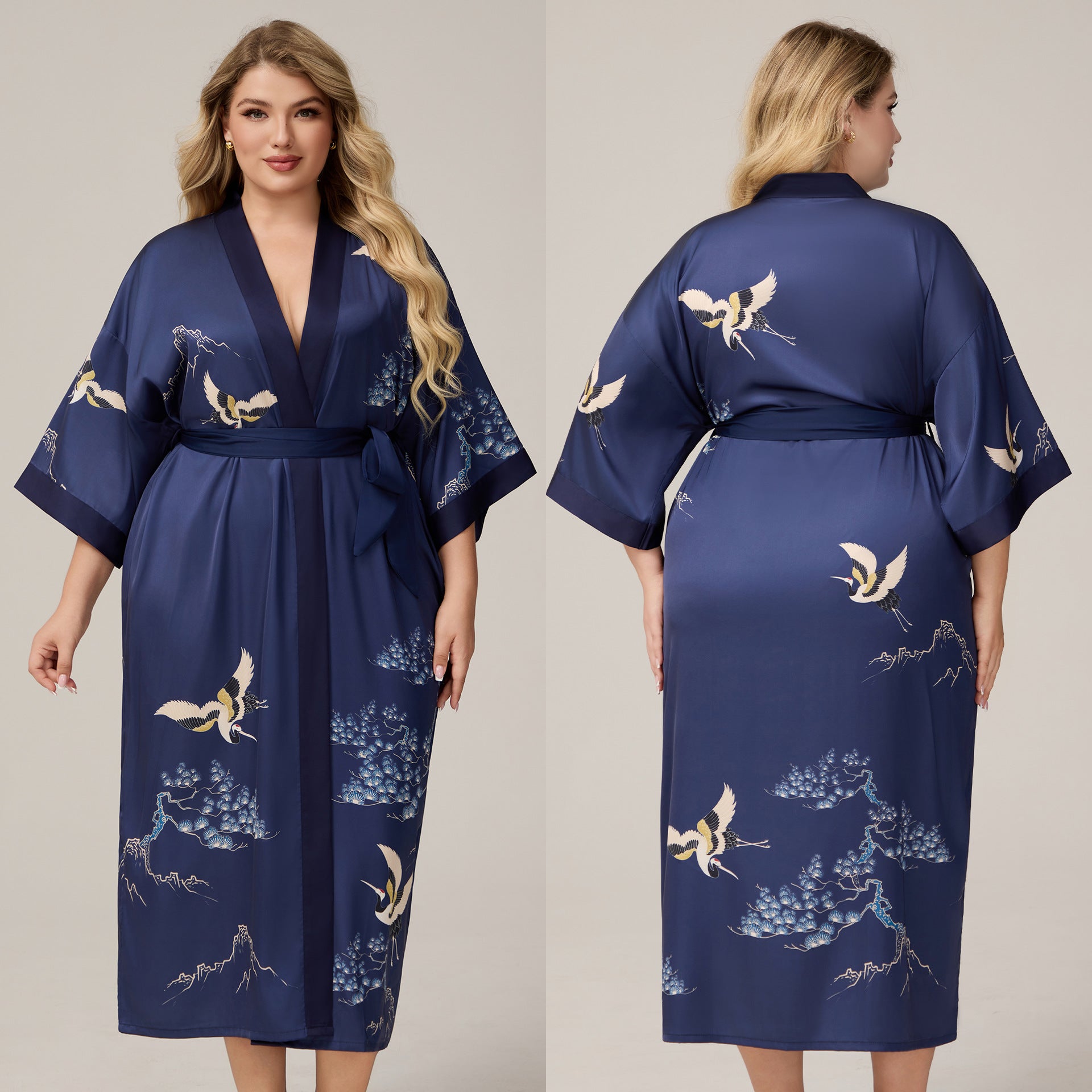 Caressed by Silk Satin Robe