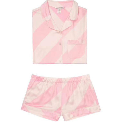 Pijama de raso de seda helada