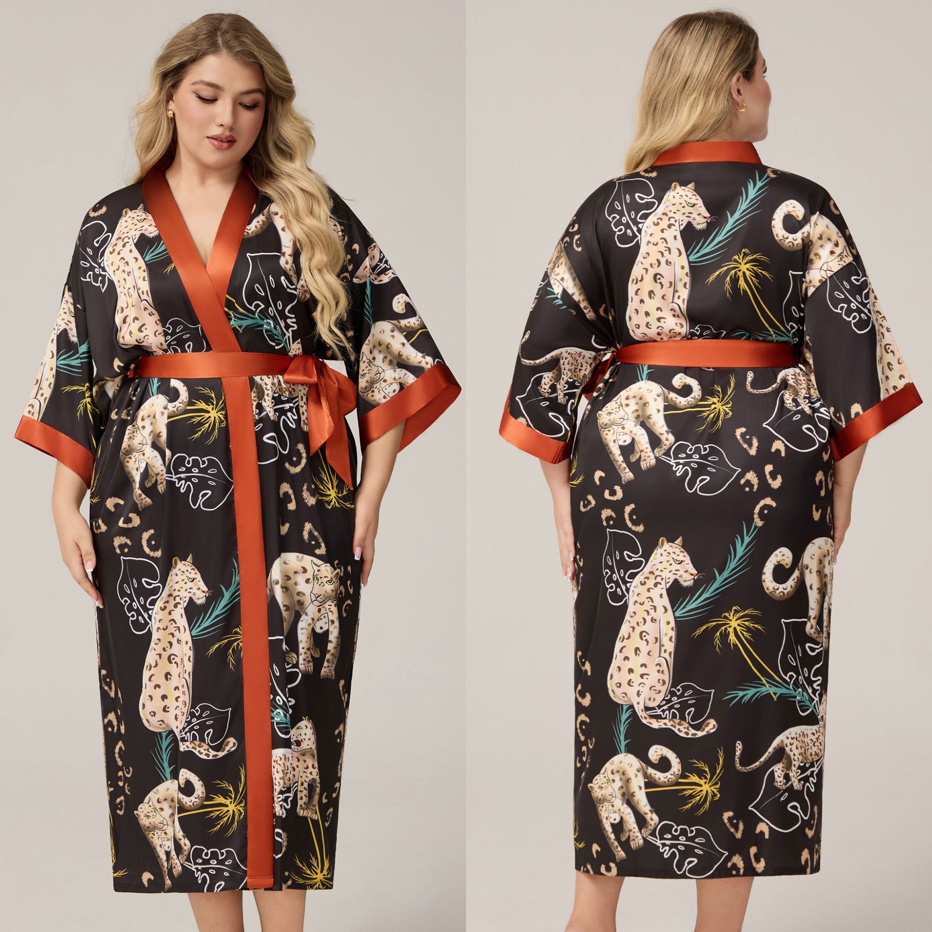 Caressed by Silk Satin Robe
