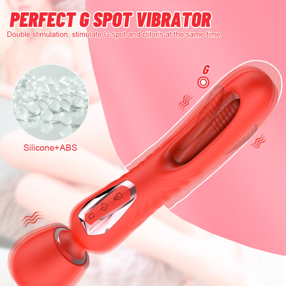 Ignited Desire Wand With 7 Slap And 10 Vibration   Modes