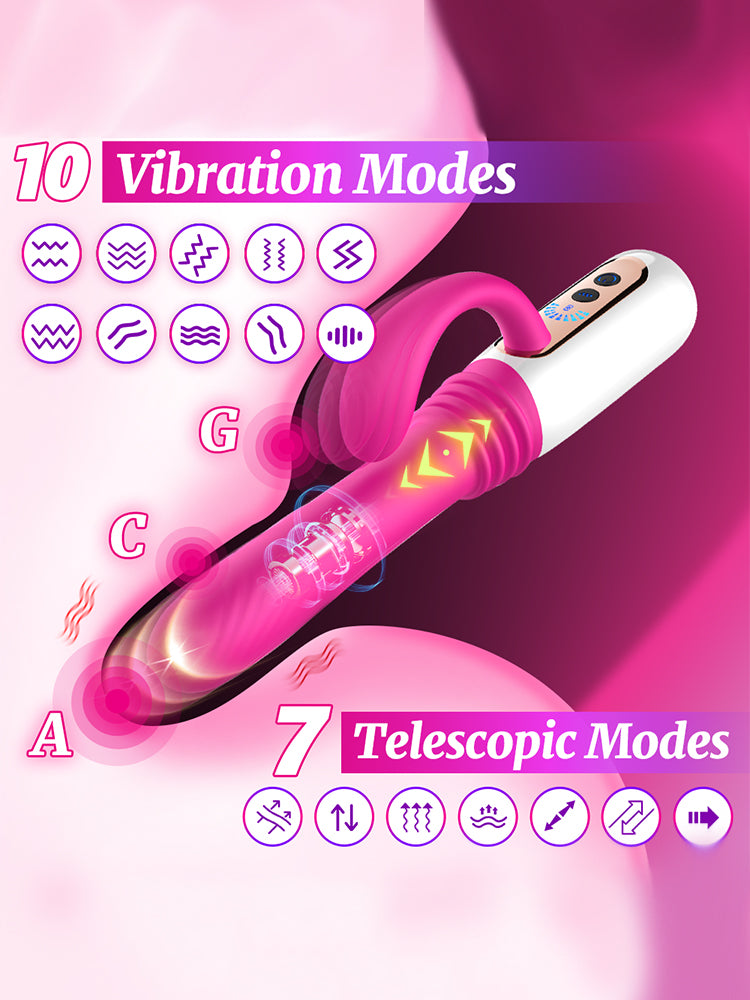 Velvet Pulse Thrusting Messager With 10 Vibrating & 7 Thrusting Modes