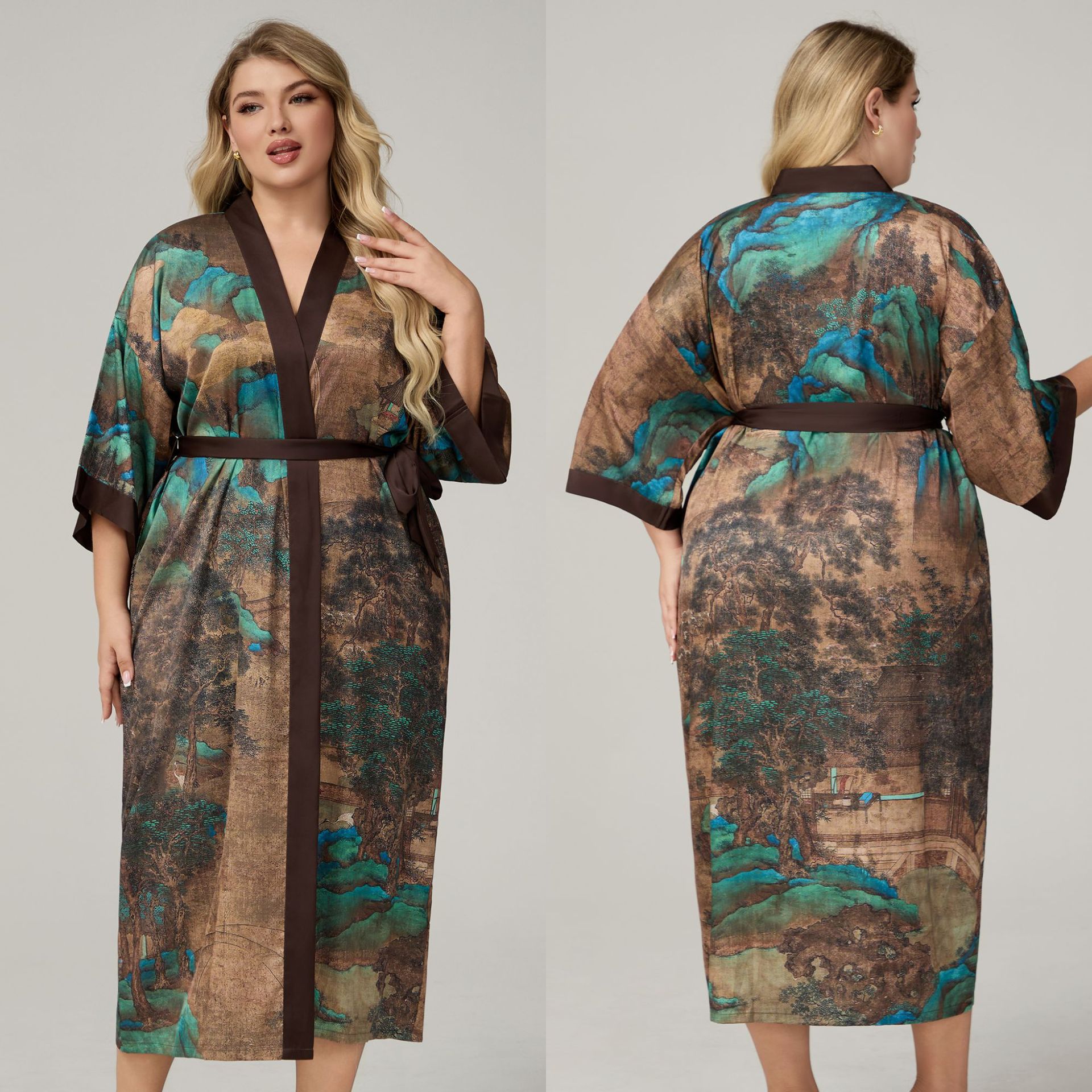Caressed by Silk Satin Robe