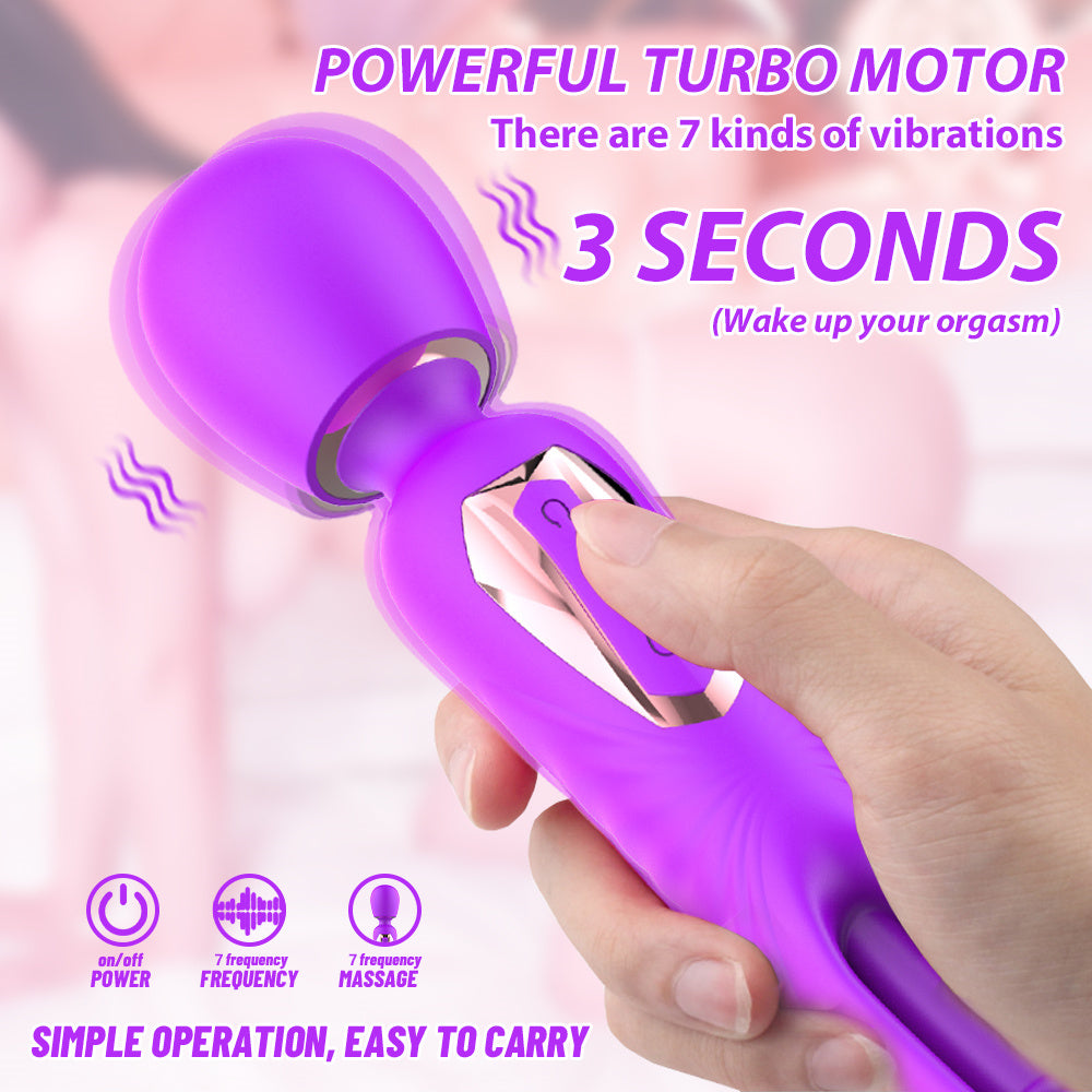 Ignited Desire Wand With 7 Slap And 10 Vibration   Modes