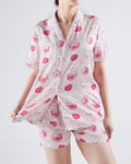 All-over Print Satin Short-Sleeve Pajamas Set (No Pocket) - S - Xweetdreamx Copper OscarMen's ClothingCopper OscarXweetdreamx