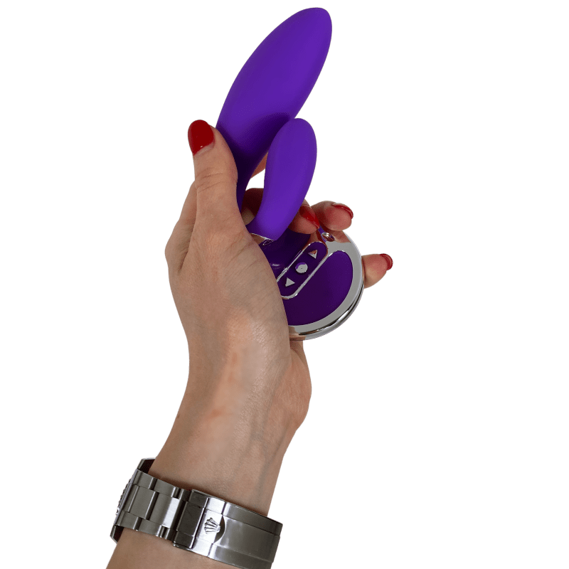 Athena - Remote Control Dildo & Pulsating Vibrator - Xweetdreamx Puce PoplarAdultsPuce PoplarXweetdreamx