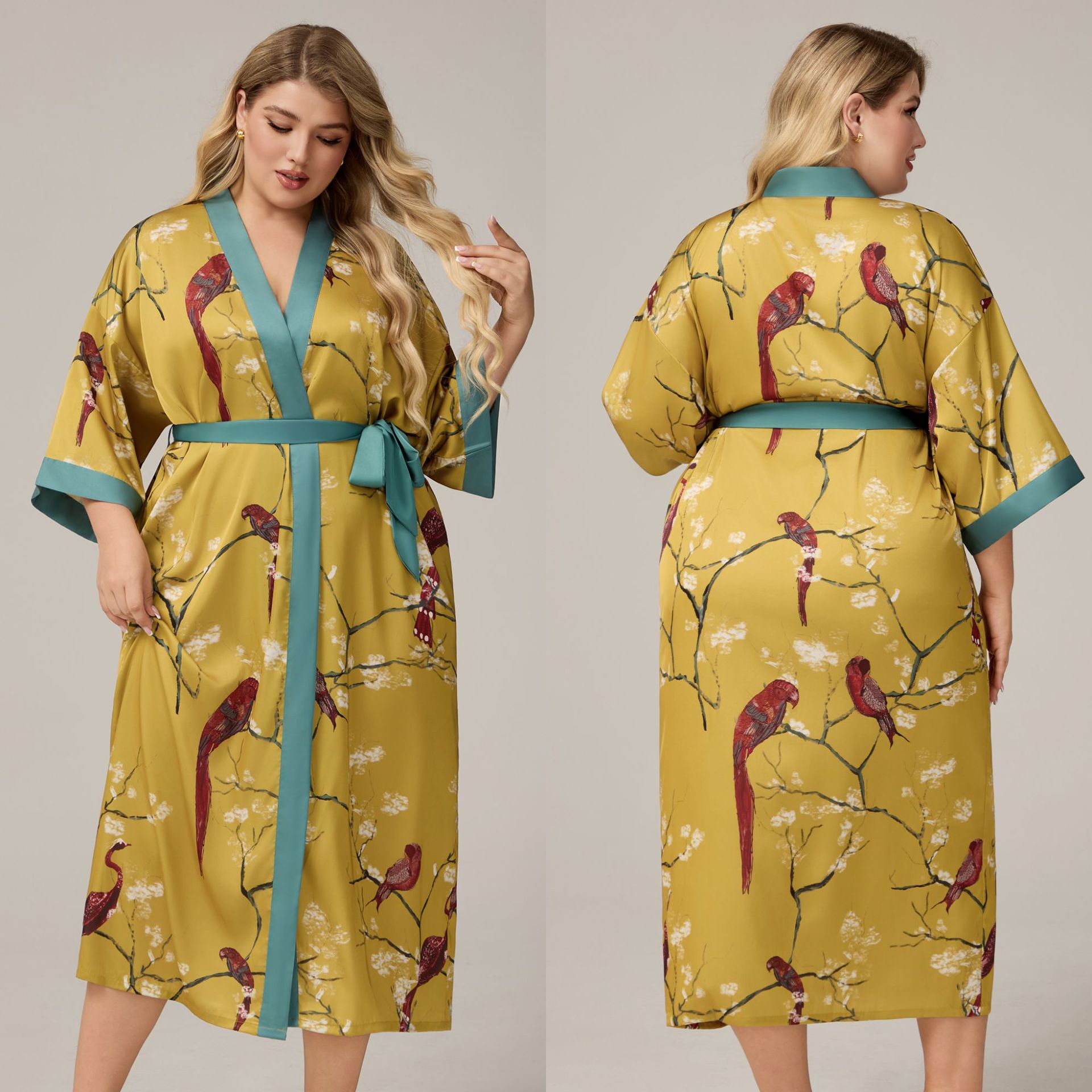 Caressed by Silk Satin Robe