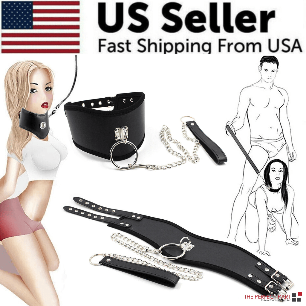 BDSM Bondage SM Kit Women Neck Collar Restraint Set Love Black Slave - Xweetdreamx Puce GaiaTech AccessoriesPuce GaiaXweetdreamx
