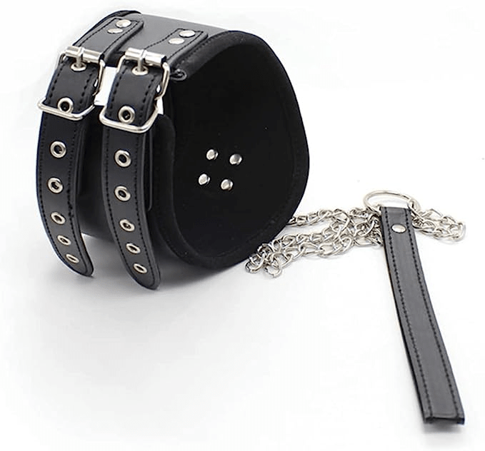 BDSM Bondage SM Kit Women Neck Collar Restraint Set Love Black Slave - Xweetdreamx Puce GaiaTech AccessoriesPuce GaiaXweetdreamx