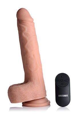 Big Shot 9 Inch Silicone Thrusting Dildo With - Balls and Remote - Xweetdreamx Viridian LetoAccessoriesViridian LetoXweetdreamx