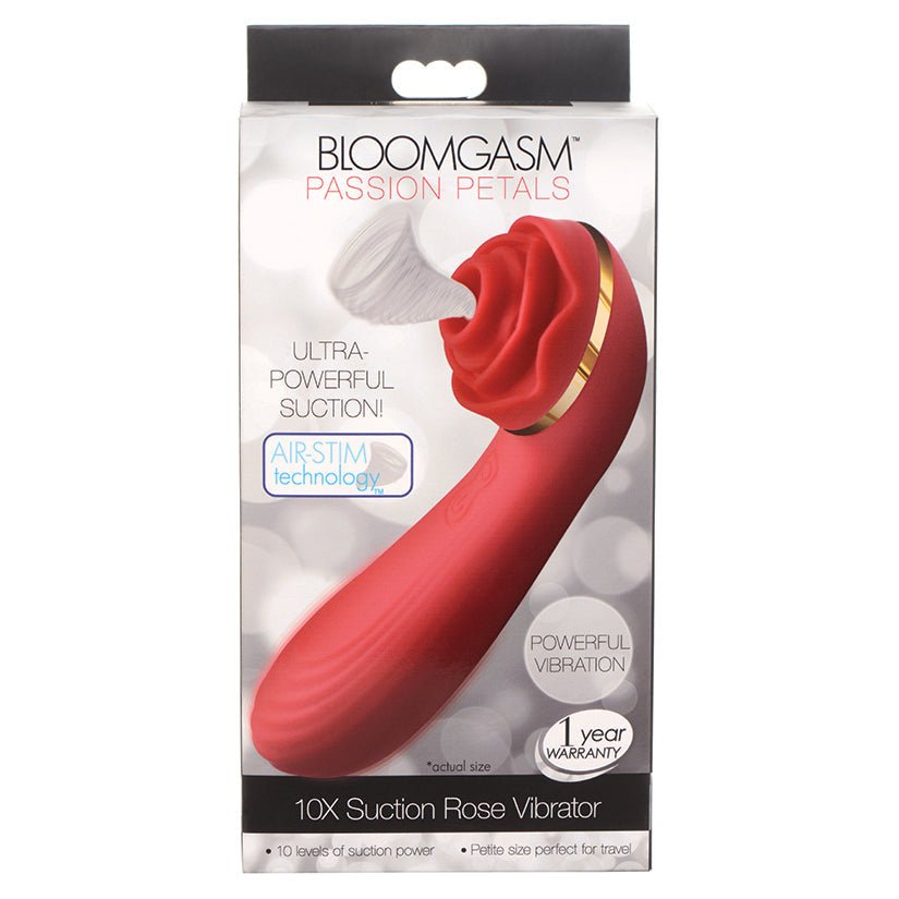 Bloomgasm Passion Petals 10X Silicone Suction Rose Vibrator-Red - Xweetdreamx Brown SootyAdultsBrown SootyXweetdreamx