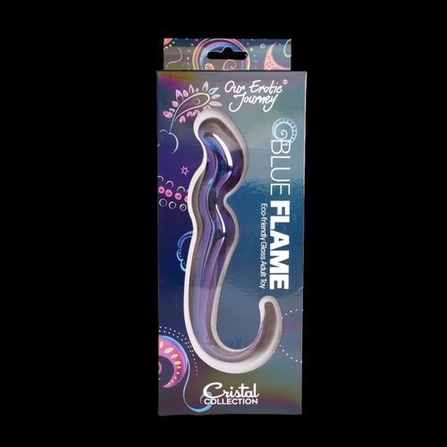 Blue Flame Curved Glass Dildo - Xweetdreamx Copper AppleAdultsCopper AppleXweetdreamx