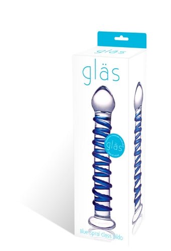 Blue Spiral Glass Dildo - Xweetdreamx Viridian LetoAccessoriesViridian LetoXweetdreamx
