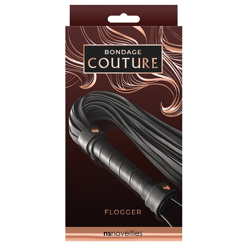Bondage Couture Flogger-Black - Xweetdreamx Brown SootyAdultsBrown SootyXweetdreamx