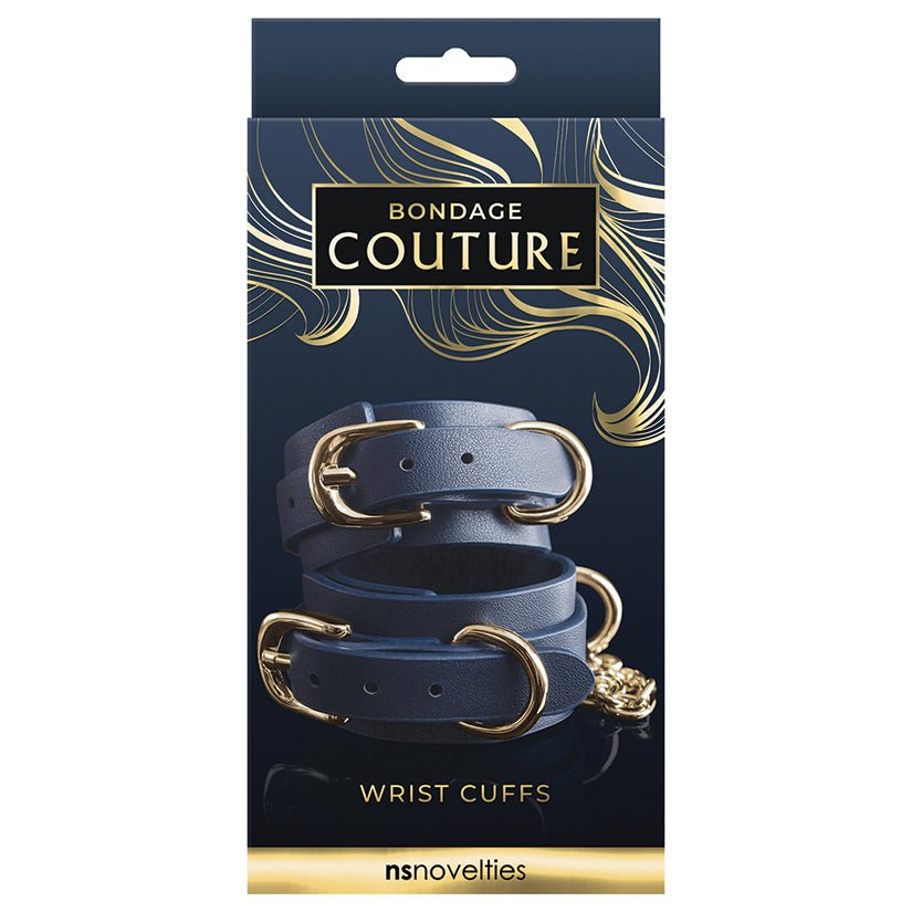 Bondage Couture Wrist Cuff-Blue - Xweetdreamx Brown SootyAdultsBrown SootyXweetdreamx