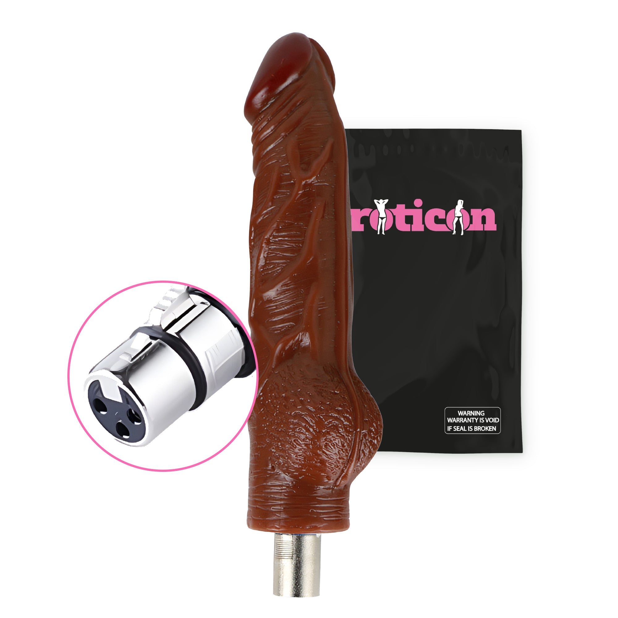 Brown Dildo 18.5cm Long - 3XLR attachment - Xweetdreamx Blush HeraAdultsBlush HeraXweetdreamx
