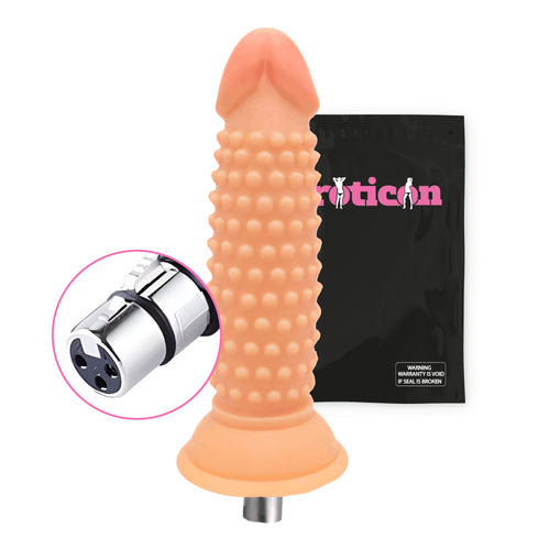 Dildo 13.3cm Long - With Ribbing - 3XLR attachment - Xweetdreamx Blush HeraAdultsBlush HeraXweetdreamx