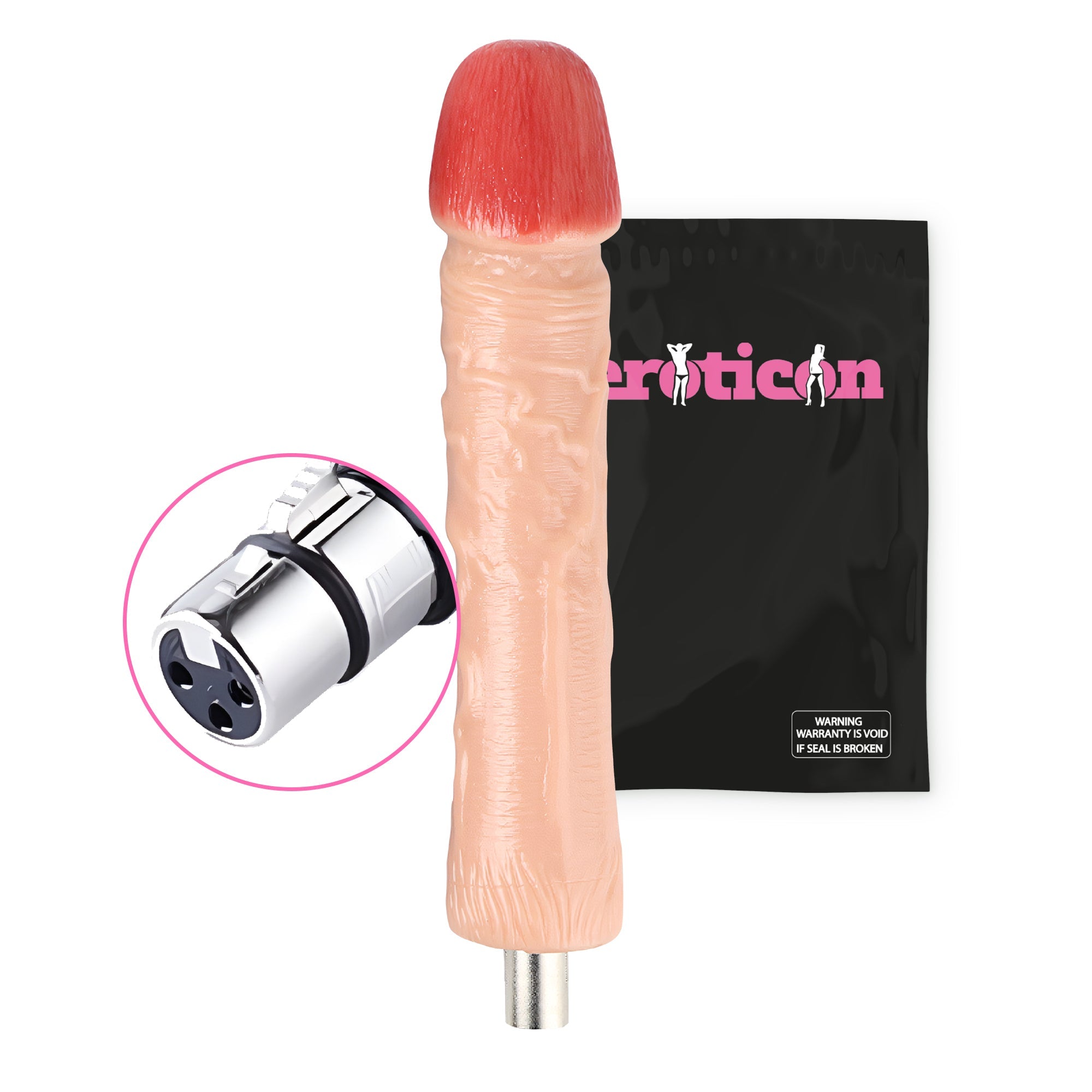 Dildo Attachment 24.5cm White for Eroticon Fucking Machine - Xweetdreamx Blush HeraAdultsBlush HeraXweetdreamx