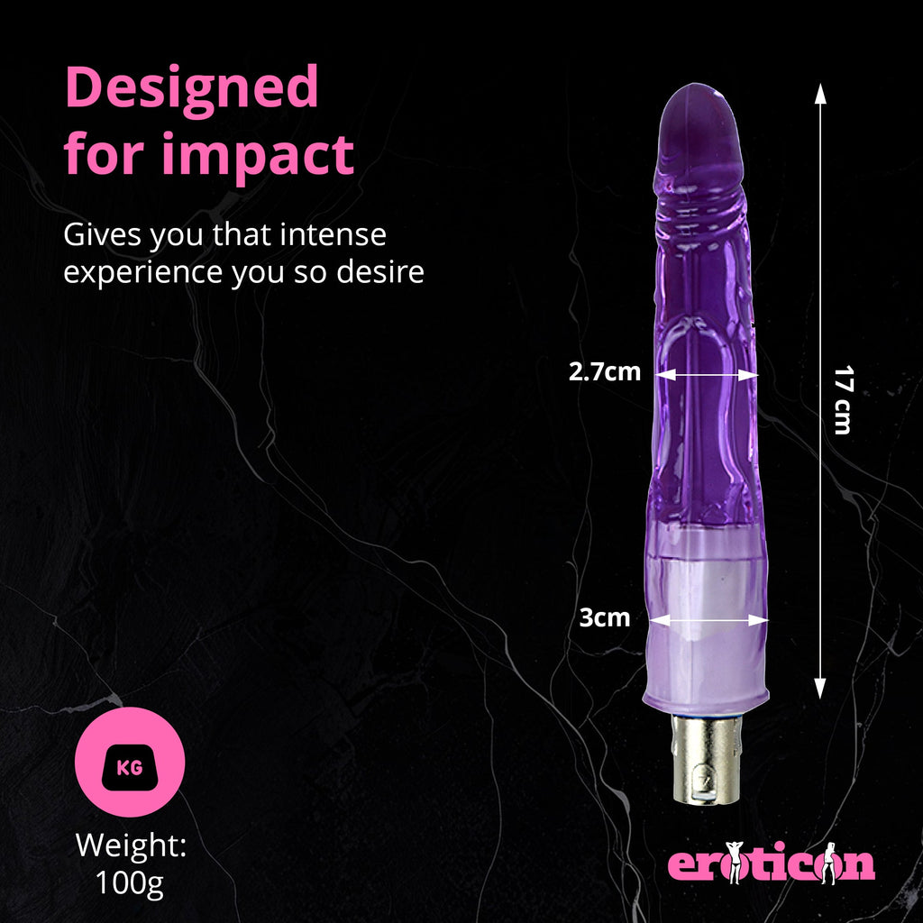 Dildo Attachment Purple 17cm Exclusive for Eroticon SM - Xweetdreamx Blush HeraAdultsBlush HeraXweetdreamx