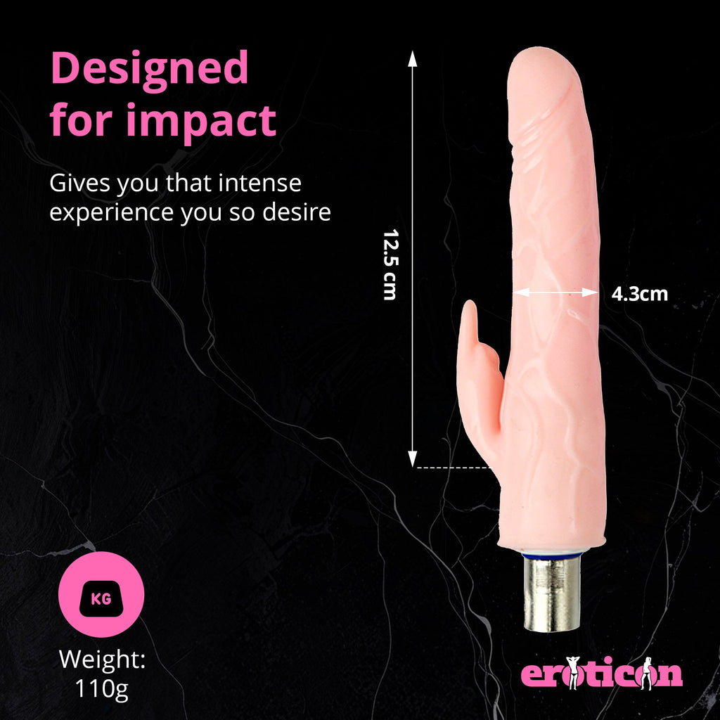 Dildo Rabbit Attachment 12.5cm White for Eroticon Sex Machine - Xweetdreamx Blush HeraAdultsBlush HeraXweetdreamx