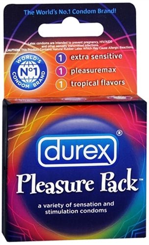 Durex Pleasure Pack - 3 Pack - Xweetdreamx Viridian LetoAccessoriesViridian LetoXweetdreamx