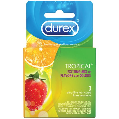 Durex Tropical Condoms (3 Pack) - Xweetdreamx Brown SootyAdultsBrown SootyXweetdreamx