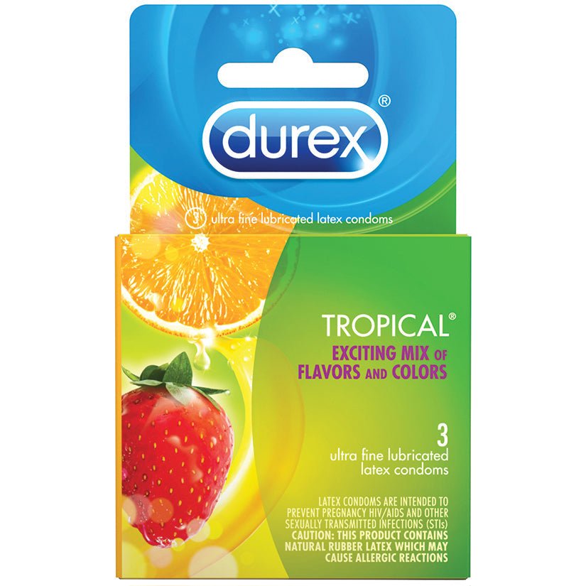 Durex Tropical Condoms (3 Pack) - Xweetdreamx Brown SootyAdultsBrown SootyXweetdreamx