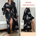 Heavenly Touch Long Satin Bathrobe
