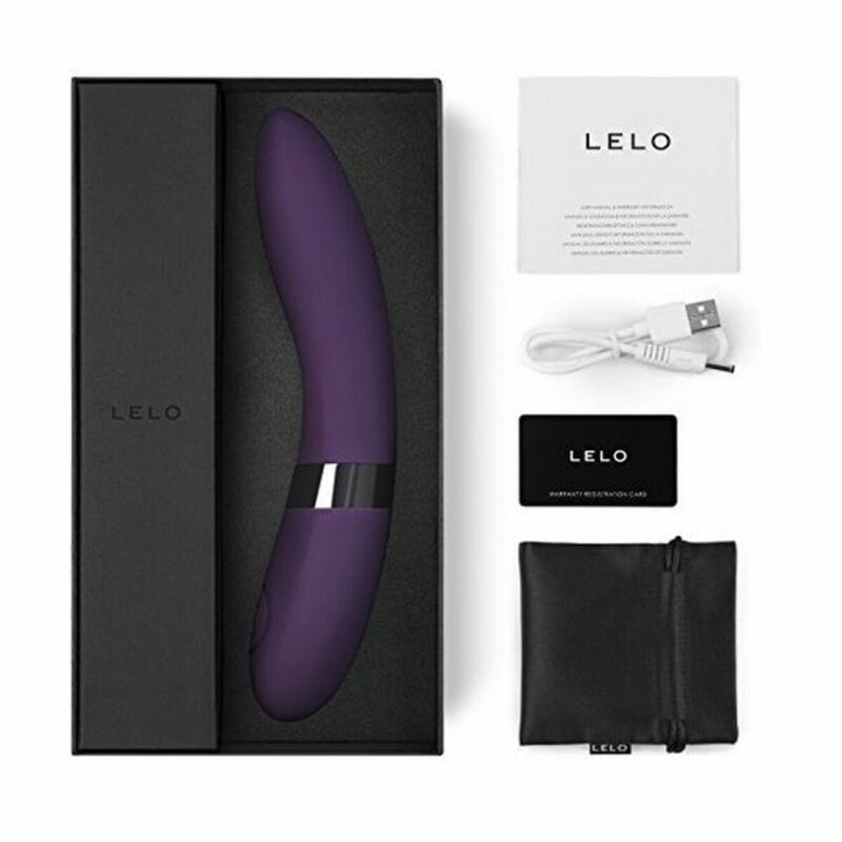 Elise 2 Vibrator Plum Lelo 7663 - Xweetdreamx BigbuyAdultsBigbuyXweetdreamx