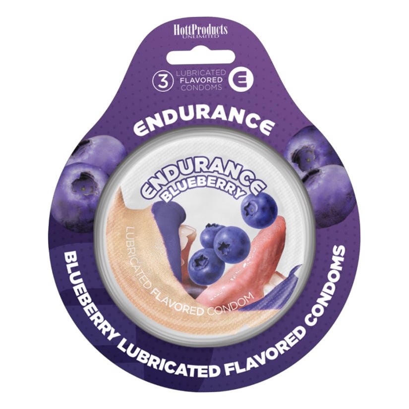 Endurance Condoms-Blueberry 3pk - Xweetdreamx Brown SootyAdultsBrown SootyXweetdreamx