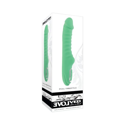Evolved Full Throttle Rechargeable Warming Vibrator Silicone Mint - Xweetdreamx Brown SootyAdultsBrown SootyXweetdreamx