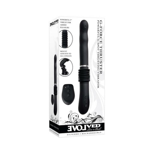 Evolved G-force Thruster Rechargeable Silicone - Black - Xweetdreamx Brown SootyAdultsBrown SootyXweetdreamx