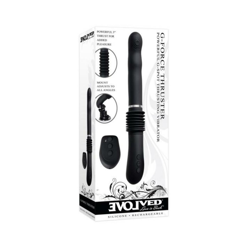 Evolved G-force Thruster Rechargeable Silicone - Black - Xweetdreamx Brown SootyAdultsBrown SootyXweetdreamx