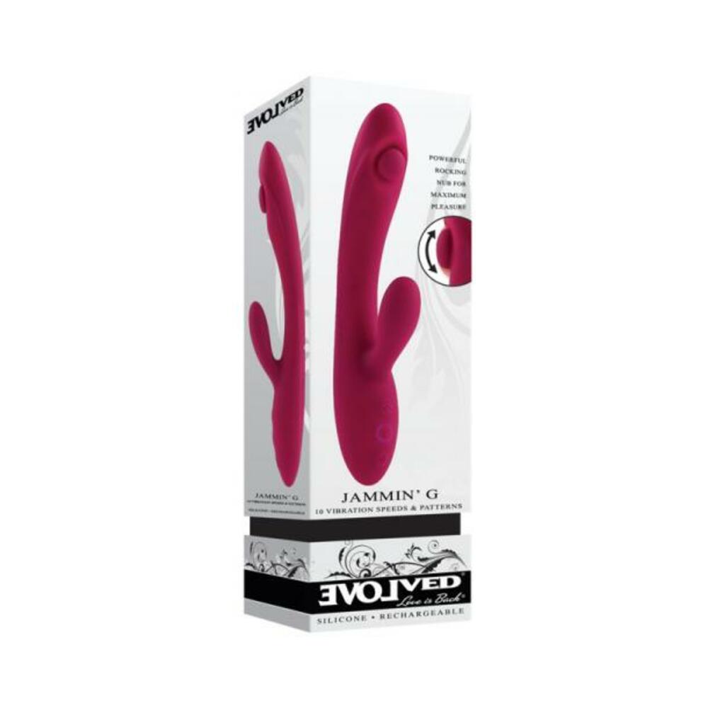 Evolved Jammin G Rechargeable Tapping Dual Stim Vibe Silicone Pink - Xweetdreamx Brown SootyAdultsBrown SootyXweetdreamx