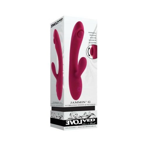 Evolved Jammin G Rechargeable Tapping Dual Stim Vibe Silicone Pink - Xweetdreamx Brown SootyAdultsBrown SootyXweetdreamx